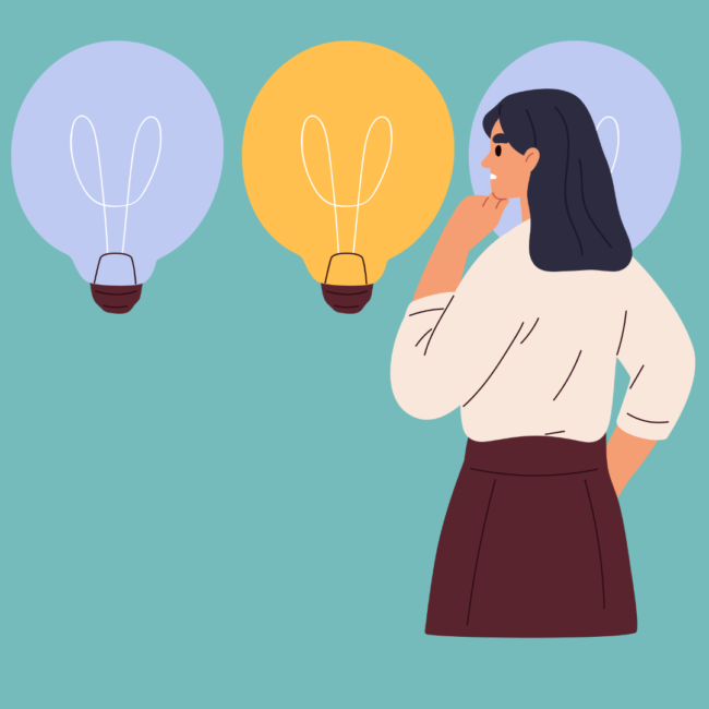 Woman making a decision - Online therapy for anxiety and depression